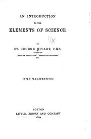 Cover of: introduction to the elements of science.