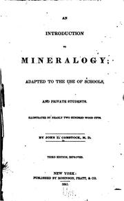 Cover of: introduction to mineralogy: adapted to the use of schools, and private students ...
