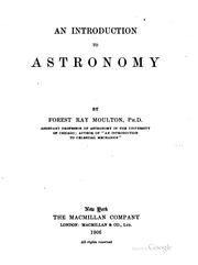 Cover of: introduction to astronomy