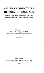 Cover of: An introductory history of England by C. R. L. Fletcher