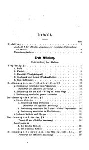 Cover of: Anleitung zur chemischen Analyse des Weines