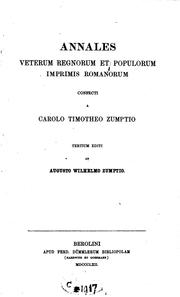 Cover of: Annales veterum regnorum et populorum imprimis romanorum
