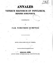 Cover of: Annales veterum regnorum et populorum, imprimis Romanorum