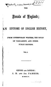 Cover of: The annals of England by William Edward Flaherty