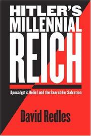 Cover of: Hitler's Millennial Reich by David Redles