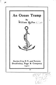 Cover of: An ocean tramp by McFee, William