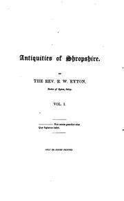 Cover of: Antiquities of Shropshire