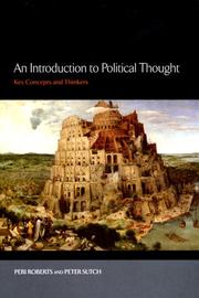 Cover of: An Introduction to Political Thought: Key Concepts and Thinkers