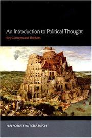 Cover of: An Introduction to Political Thought: Key Concepts and Thinkers