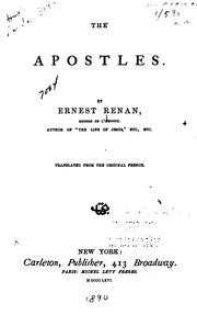 Cover of: The apostles. by Ernest Renan