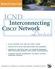 Cover of: ICND by Thomas M. Thomas, Thomas M. Thomas II, Dan Golding, Peter VanOene, Andrew G. Mason, Mark J. Newcomb, Adam Quiggle, Michael Coker, Thomas M. Thomas II, Dan Golding, Peter VanOene, Andrew G. Mason, Mark J. Newcomb, Adam Quiggle, Michael Coker