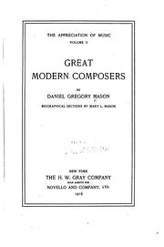 Cover of: The appreciation of music