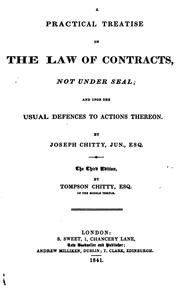 Cover of: A practical treatise on the law of contracts, not under seal: and upon the usual defences to actions thereon.