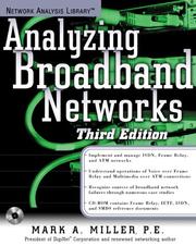 Cover of: Analyzing broadband networks by Miller, Mark