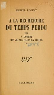 Cover of: À la recherche du temps perdu.