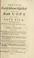 Cover of: The late excise scheme dissected, or, An exact copy of the late bill for repealing several subsidies, and an impost now payable on tobacco, etc. ... .