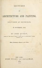 Cover of: Lectures on architecture and painting by John Ruskin