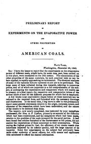 Cover of: A report to the Navy department of the United States on American coals applicable to steam navigation, and to other purposes.