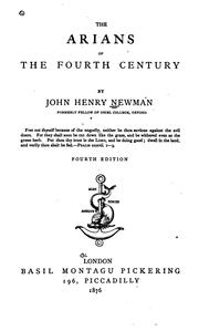Cover of: The Arians of the fourth century. by John Henry Newman
