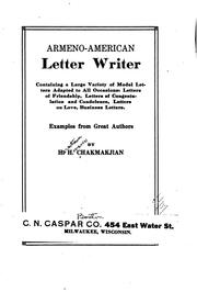 Cover of: Armeno-American letter writer