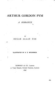 Cover of: Arthur Gordon Pym. by Edgar Allan Poe