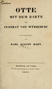 Cover of: Otte mit dem Barte by Konrad von Würzburg