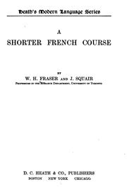 Cover of: A shorter French course by W. H. Fraser