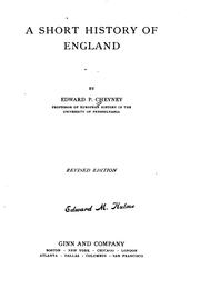 A short history of England by Edward Potts Cheyney