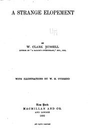 Cover of: A strange elopement by William Clark Russell