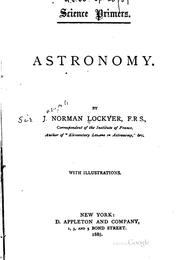 Cover of: Astronomy.