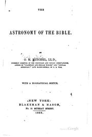 Cover of: The astronomy of the Bible. by O. M. Mitchel