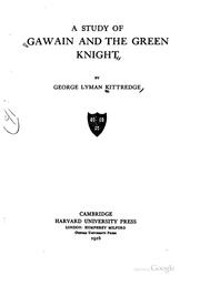 Cover of: A study of Gawain and the Green Knight