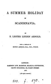 Cover of A summer holiday in Scandinavia