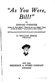 Cover of: "As you were, Bill!" by Edward Streeter