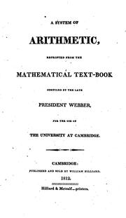 Cover of: A system of arithmetic