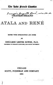 Cover of: Atala and René by François-René de Chateaubriand