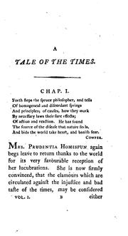 Cover of: A tale of the times. by Jane West