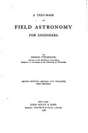 Cover of: A text-book of field astronomy for engineers.