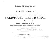 Cover of: A text-book of free-hand lettering.