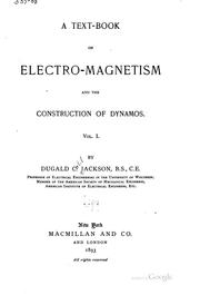 Cover of: A text-book on electro-magnetism and the construction of dynamos.