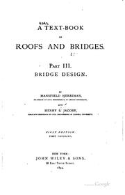 Cover of: A text-book on roofs and bridges ... by Mansfield Merriman