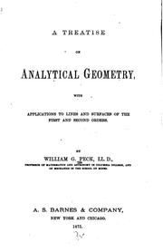 Cover of: A treatise on analytical geometry by William Guy Peck