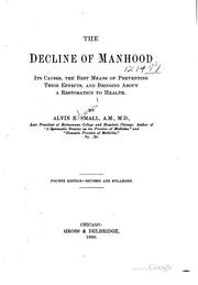 Cover of: A treatise on the decline of manhood by Alvan Edmond Small