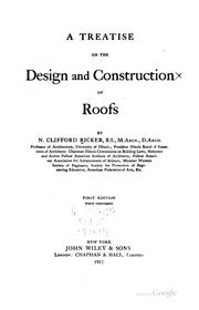 Cover of: treatise on design and construction of roofs