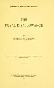 Cover of: royal disallowance