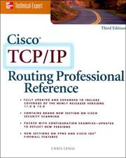 Cover of: Cisco TCP/IP routing professional reference by Chris Lewis, Chris Lewis undifferentiated