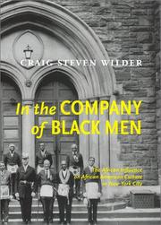 Cover of: In the company of Black men: the African influence on African American culture in New York City