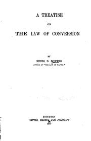 Cover of: treatise on the law of conversion