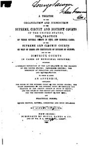 Cover of: treatise on the organization, jurisdiction and practice of the courts of the United States | Alfred Conkling