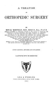 Cover of: treatise on orthopaedic surgery